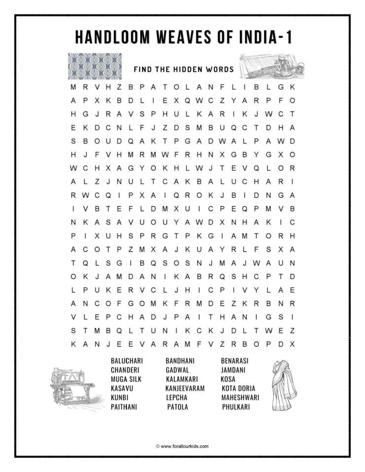 Word Search: All About India 2 - For All our Kids